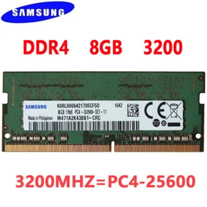 Samsung 8 GB DDR4 3200 MHz PC4-25600 computer portatile SODIMM 260 pin memoria RAM 1,2 V 1X8 GB - Foto 1 di 9