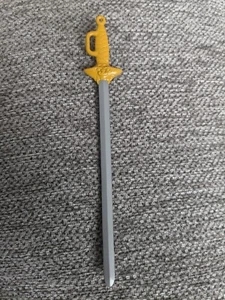Disney Mulan Fashion Doll Battle Sword Armor Replacement 5.5" Long Rare Find  - Picture 1 of 4
