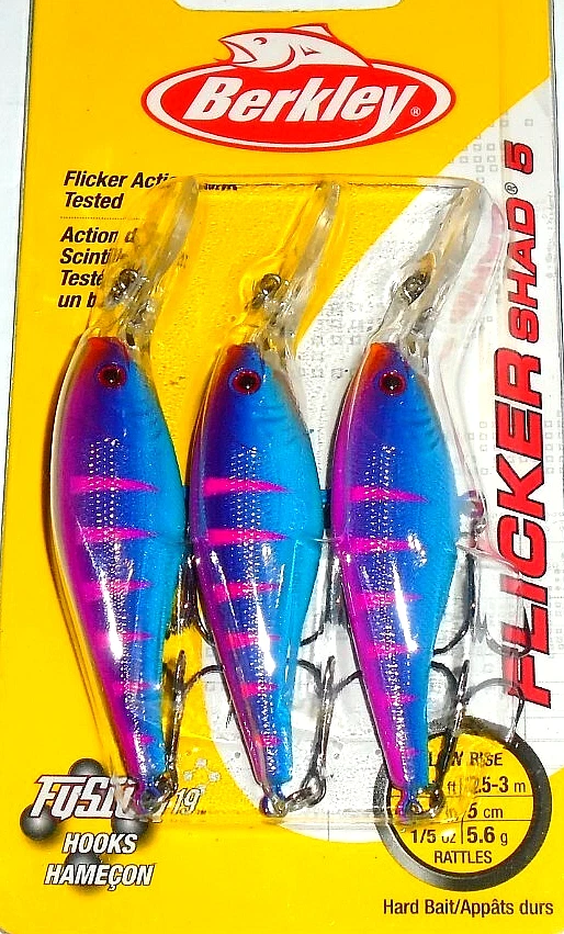 Berkley #5 Flicker Shad Crankbaits (3-Pk-Party Perch) Foto 1 de 1