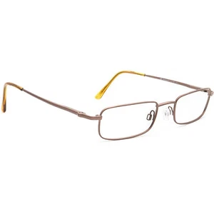 Randolph Engineering Eyeglasses RE Elite Brown Rectangular Metal Italy 50-19 140 - Picture 1 of 8