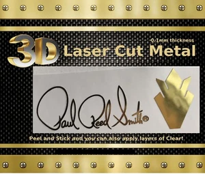 PRS Paul Reed Smith Gibson Gitarrenaufkleber 3D Metall Kopfplatte Restaurierung Logo m28 - Bild 1 von 5