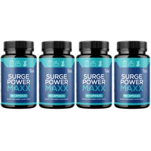 Surge Power Maxx - Male Enhancement Supplement, Supports Vitality - 4 Bottles - Picture 1 of 5