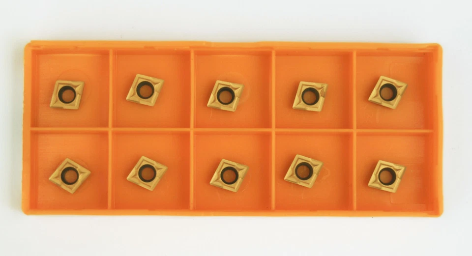 FARNEED 10 PLACCHETTE INSERTO UTENSILI TORNIO INSERTI ROMBO LATO 6 MM PLACCHETTE X SCL10