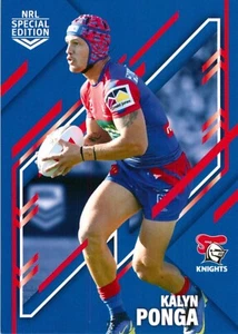 2023 NEWCASTLE KNIGHTS NRL Card KALYN PONGA Rivalry Special Edition - Picture 1 of 3