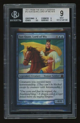 Sun Quan, Lord of Wu FOIL BGS 9 - From the Vault Legends - Beckett Graded MTG - Image 1 of 2