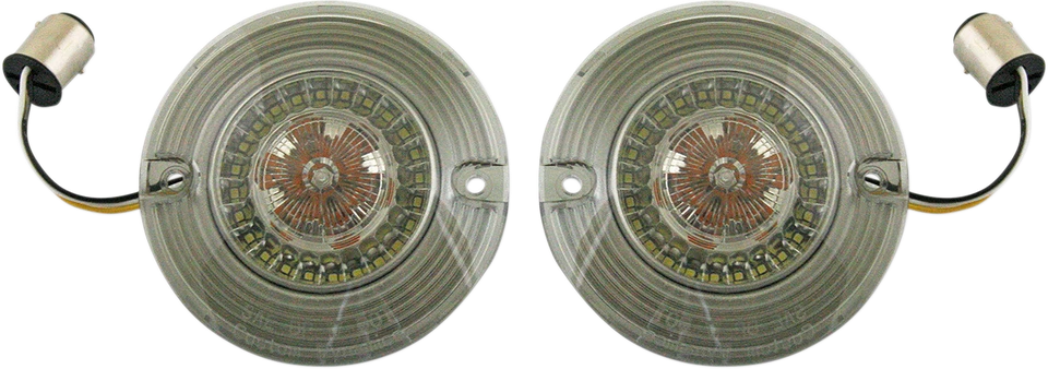 Insertos Ringz planos dinámicos dinámicos personalizados con lentes ahumadas para Harley FLHR 86-18 Foto 1 de 1