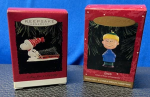 Hallmark Keepsake Ornaments - A Charlie Brown Christmas - 1995 - Linus & Snoopy - Picture 1 of 10