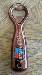 Vintage MOLSON FESTIVAL LAGER Metal Beer Bottle Opener NEWELL CANADA 5” Long Nic - Picture 1 of 4