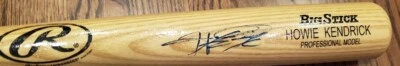 Howie Kendrick Autographed Game Model Bat Washington Nationals CFS 1st Signing - Image 1 of 2