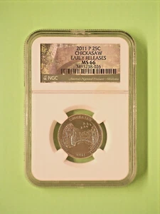 2011 P ATB Chickasaw NGC MS 66 - Picture 1 of 2
