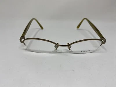 BEBE MARCO DE GAFAS PULIDO CREMA DE MENTA 48-17-140 MARRÓN VERDE MEDIA LLANTA W956 Foto 1 de 4