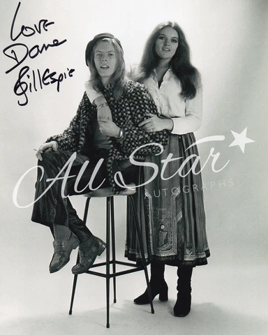 DANA GILLESPIE - Pictured with David Bowie Signed Photograph ASA19 Cover