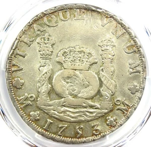 1753 Mexico Pillar Dollar 8 Reales Silver Coin (8R) - Certified PCGS VF Details - Picture 1 of 4