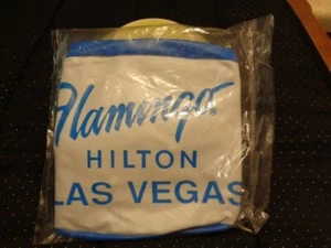MIB Vintage 1980er Flamingo Hilton Las Vegas Casino Hotel blau & weiß Strandball - Bild 1 von 2