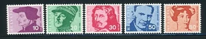 Schweiz Komplett neuwertig Set #502-506 berühmte Schweizer Briefmarken - Bild 1 von 1