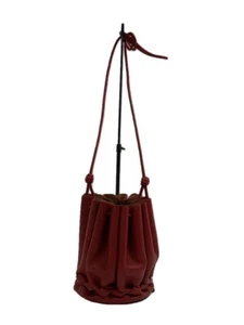HEREU SCHULTERTASCHE LEDER ROT Gebraucht Top Zustand Versand aus Japan - Bild 1 von 6