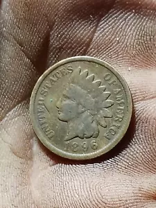 1896 Indian Head Penny Error Closed In Nine Good Condition - Picture 1 of 4