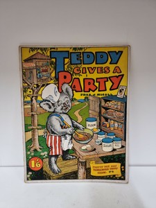 Rare Teddy Gives a Party Fred J. Nicoll, Ware Publishing 1943 (P6)