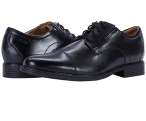 Berretto Zapatos Uomo Negros Nuovo Oxford Clarks Whiddon (zise 8M) - Foto 1 di 7