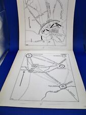 4 Arnold F. Gates Illustrated Civil War Battlefield Troops Maps