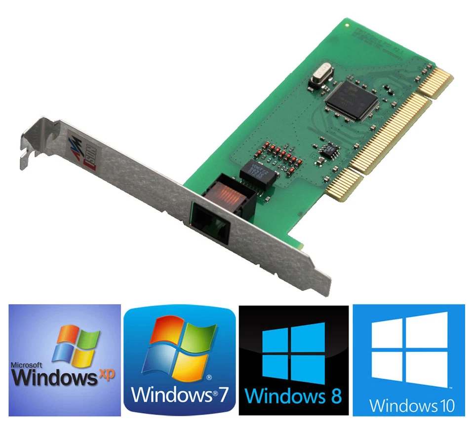 AVM FRITZ! PCI 2.1 ISDN KARTE FAXMODEM RUNDFAX F. WINDOWS XP VISTA WIN 7 8 10 MM - Bild 1 von 1
