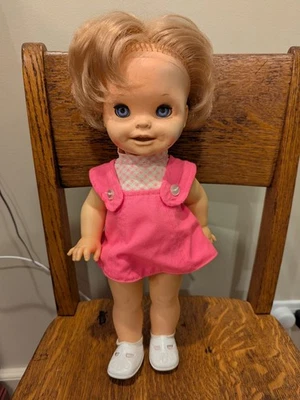 1972 Mattel Saucy Expressions Doll Eyes & Mouth Move 17” WORKS Original Clothes - Image 1 of 4