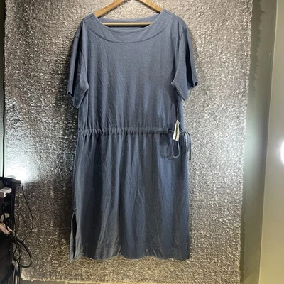 Vestido Margaret Oleary cáñamo algodón orgánico cintura ceñida M gris sostenible nuevo con etiquetas Foto 1 de 4