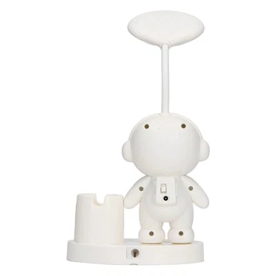 (White) Niedliche Schreibtischlampe Wiederaufladbares LED-Licht Biegsamer - Bild 1 von 4