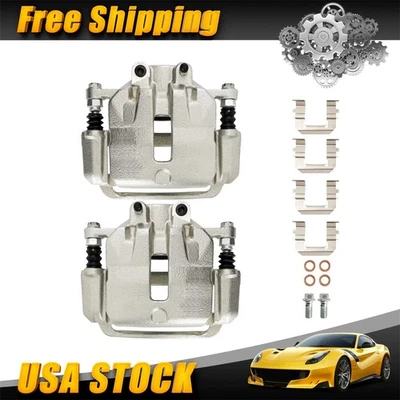2x Disc Brake Caliper w/Bracket for Buick Cascada Cadillac ELR Chevry Malibu NEW — 第 1/4 张图片