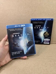 Gravity (Blu-Ray + 3D Blu-Ray + DVD) w/Lenticular Slipcover Brand New Sealed  - Picture 1 of 13