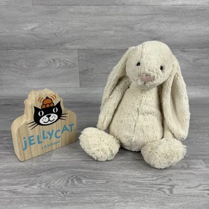 Jellycat cremeweiß groß Bashful Bunny Kaninchen Stofftier Plüschtier 12 Zoll sitzend - Bild 1 von 5