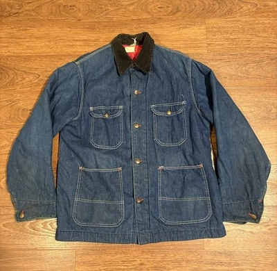 Abrigo de mezclilla vintage de los años 70 Big Mac JC Penney hecho en Unión Foto 1 de 4