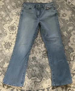AE American Eagle Airflex+ Slim Bootcut Jeans Light Wash Mens 33 X 32 - Picture 1 of 7