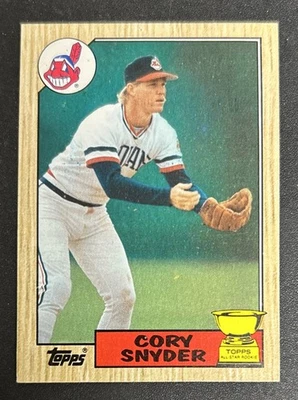 Tarjeta de novato 1987 Topps Cory Snyder (RC) #192 Indians OF-SS GD Scuff Marks O/C Foto 1 de 4