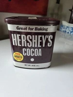 Nuevo contenedor de cacao Hershey's vintage sin azúcar de 8 oz años 90 sin abrir Foto 1 de 4