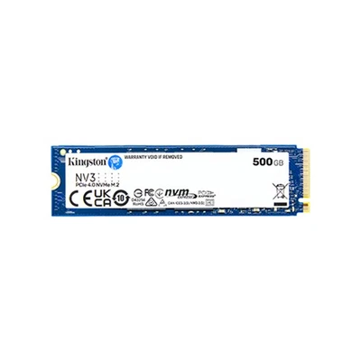 Kingston NV3 500GB M.2 NVMe PCIe 4.0 SSD/Solid State Drive - 1.5 Million Hours - Image 1 of 3