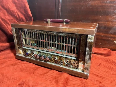 Cabezal amplificador tubo 15 vatios OLD#21 2 canales 6v6 6sl7 12ax7 5u4 vintage moderno divertido Foto 1 de 4