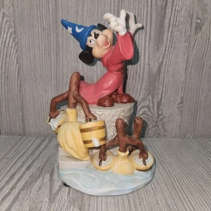 Disney Magic Memories Mickey Mouse Fantasia Limited Edition Porcelain Figurine - Picture 1 of 7