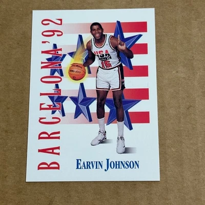1991-92 Skybox - Magic Johnson #533 USA Basketball Team  - Image 1 of 2