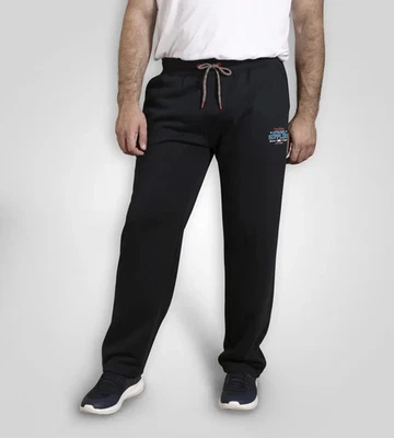 D555 Duke Big Mens Navy Jogger Open Hem 2XL 3XL 4XL 5XL 6XL 7XL 8XL (411802) - Image 1 of 4