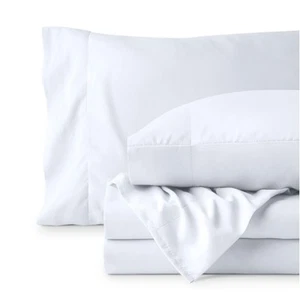 Twin Extra Long Sheet Set - Breathable & Cooling Sheets - Extra Soft, Easy-Fi... - Picture 1 of 6