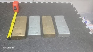 Vintage Film Requisite Gold & Silberbarren gebraucht in Filmen Replik Edelmetall!! - Bild 1 von 9