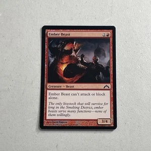 Magic The Gathering MTG 2013 Gatecrash Card -- Ember Beast Foil 89/249 - Picture 1 of 3