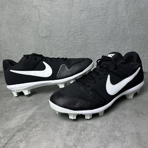 Nike Alpha Huarache Cleats Men’s Size 16 AO7959 001 Black Baseball Swoosh - Picture 1 of 14