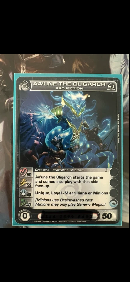 AA'UNE THE OLIGARCH CHAOTIC CARD, FIRST EDITION - Image 1 of 1
