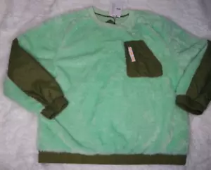 UGG Niko Sherpa Damenpullover mit Rundhalsausschnitt mintgrün Größe XL 128 $ neu mit Etikett - Bild 1 von 8