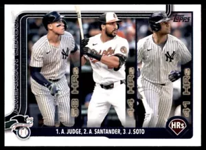 2025 Topps Baseball #79 American League Home Run Leaders - Bild 1 von 4