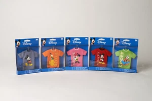 Jolees Disney Mickey T-Shirt/Hanger Set of 5 Mickey, Goofy, Minnie & Pluto NEW - Bild 1 von 1