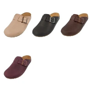 Haflinger Porto Leather Sandals Shoes Slippers Mules Clogs Shoes House Outdoor - Picture 1 of 5