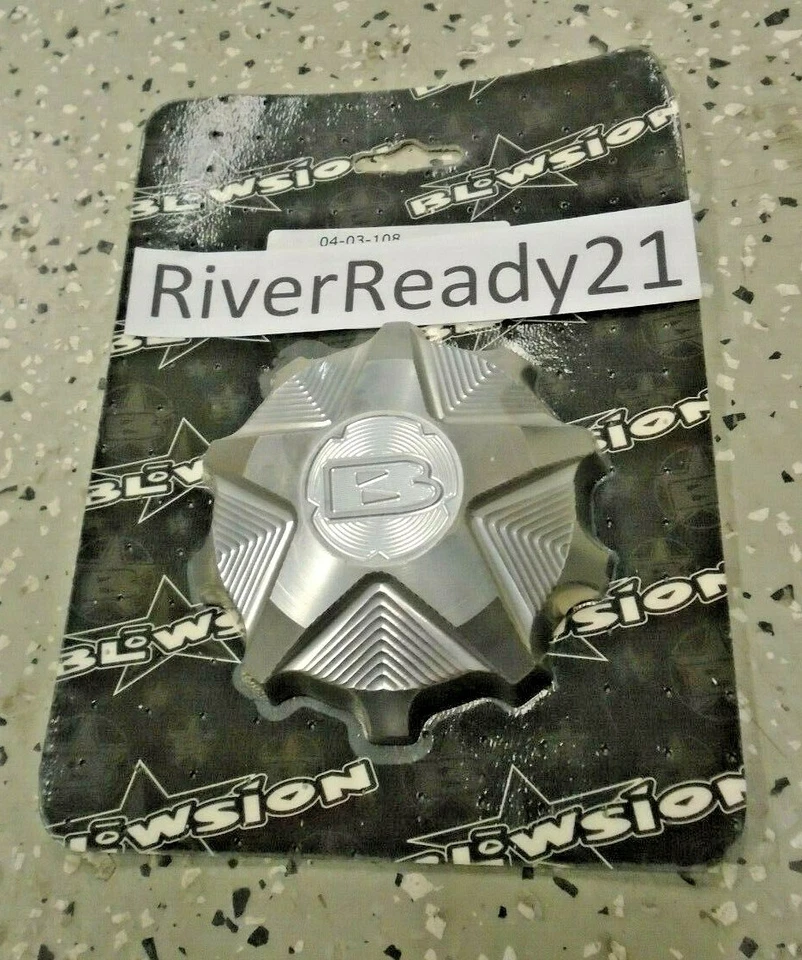 Kawasaki 650 750 800 Jet Ski sxr ss sx Jet Ski Blowsion Gas Tapa de combustible plateada Foto 1 de 1